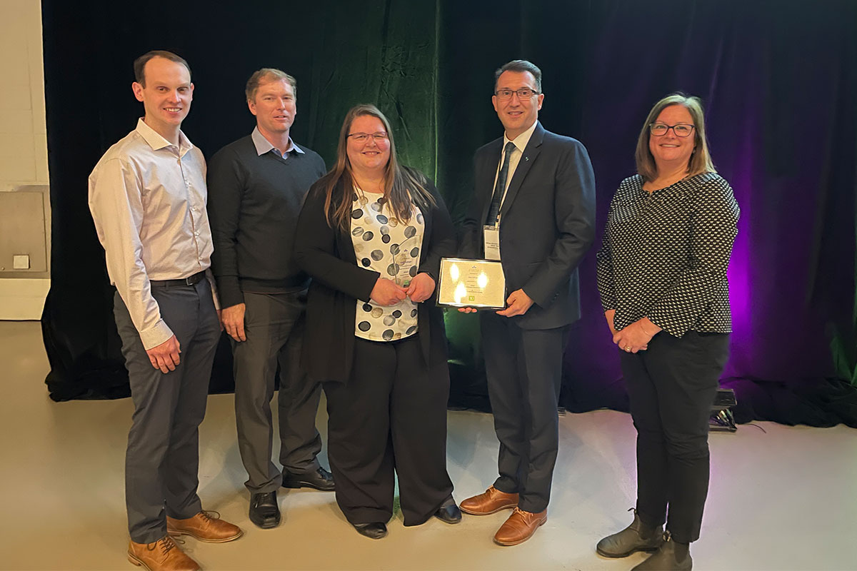 Olds College is the Gold Recipient of the Applied Research & Innovation Excellence Award at CICan