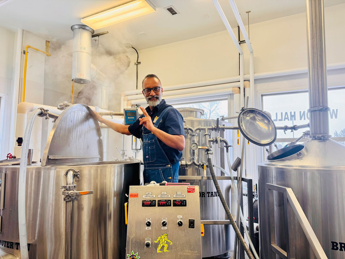 Keshav Raju, second-year Craft Brewery and Beverage Operations diploma student at Olds College of Agriculture & Technology