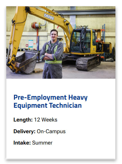 Pre-Employment Heavy Equipment Technician